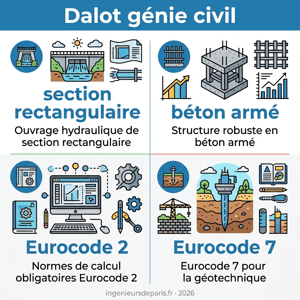 Infographie — dalot génie civil